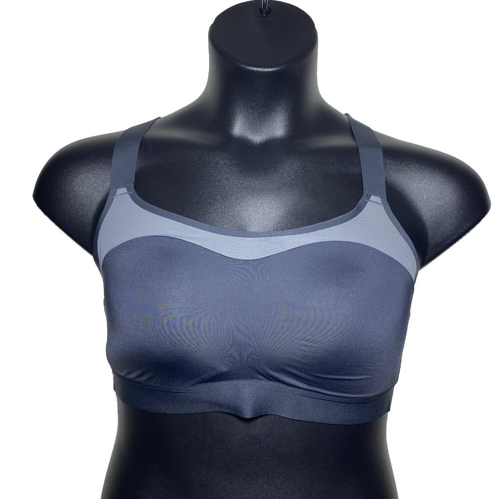 Brooks NWT 36DD Dare Racerback 2.0 Sports Bra Asphalt Wicking Adjustable